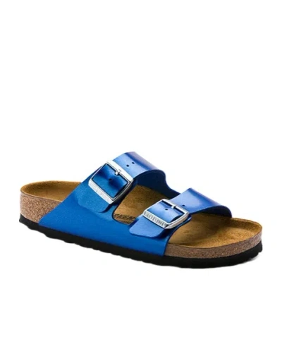 Birkenstock Round Head Slippers In Blue