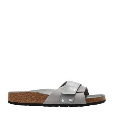 Birkenstock Round Head Slippers In Gray