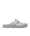 Birkenstock Round Head Muller Shoes In Gray