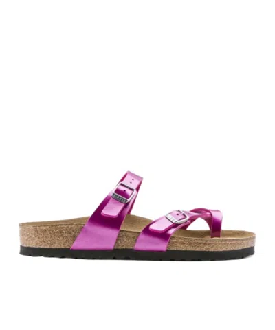 Birkenstock Round Head Slippers In Pink