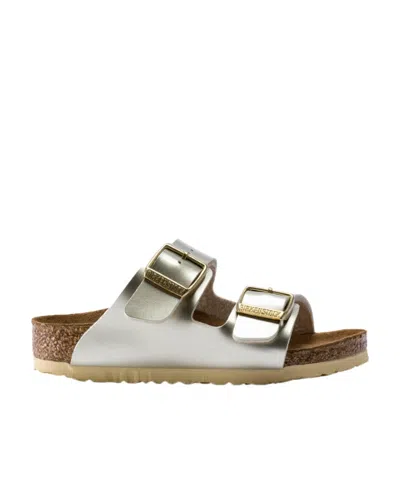 Birkenstock Round Head Slippers In White