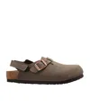 Birkenstock Round-headed Flat Sandals In Brown