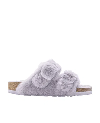 Birkenstock Round-headed Slippers In Gray