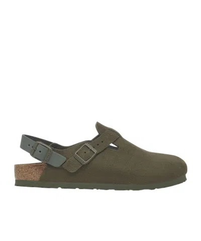 Birkenstock Round Toe Casual Shoes In Brown