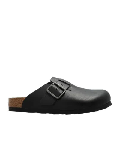 Birkenstock Round-toe Mules In Black