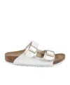 Birkenstock Round Toe Sandals In White