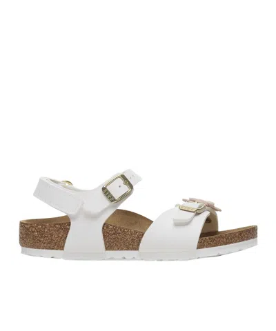 Birkenstock Round Toe Sandals In White