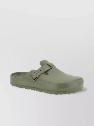 Birkenstock Round Toe Slip-on Slippers In Green
