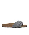 Birkenstock Round Toe Slippers In Basalt Ash