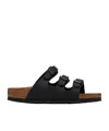 Birkenstock Florida Three-strap Slides In Black