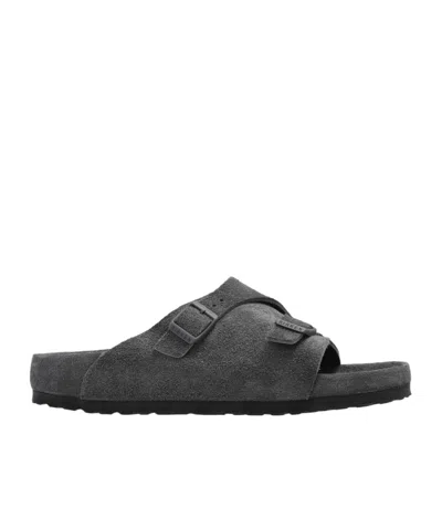 BIRKENSTOCK ZÜRICH DOUBLE-BUCKLE SLIDE SANDALS