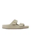 Birkenstock Round Toe Slippers In Taupe