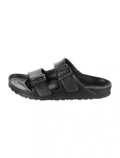 Pre-owned Birkenstock Rubber Flats In Black