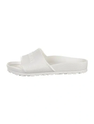 Pre-owned Birkenstock Rubber Flats In White