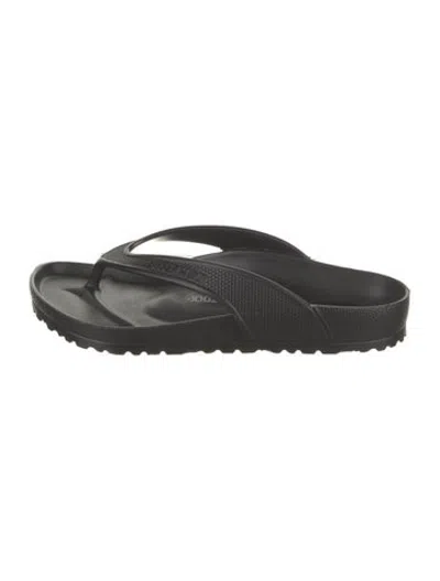Pre-owned Birkenstock Rubber Flip Flops In Black