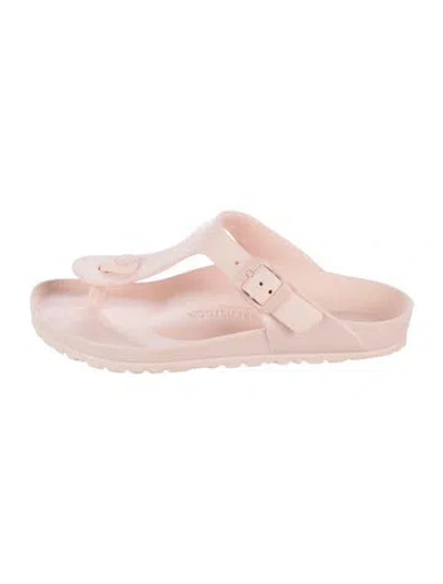 Pre-owned Birkenstock Rubber Flip Flops In Pink