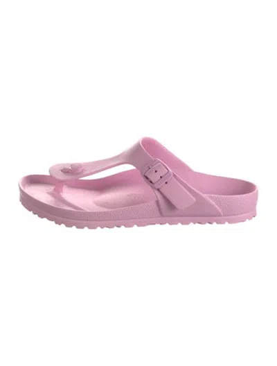 Pre-owned Birkenstock Rubber Flip Flops In Pink