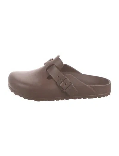 Pre-owned Birkenstock Rubber Mules In Brown