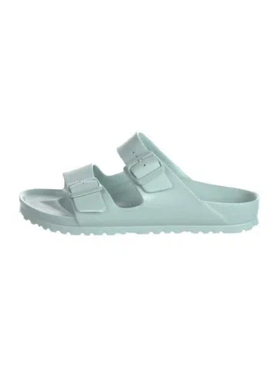 Pre-owned Birkenstock Rubber Slides In Blue