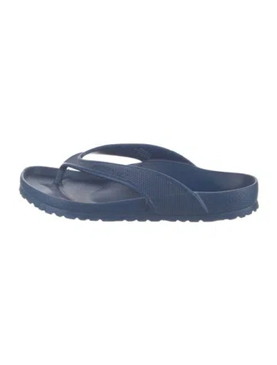 Pre-owned Birkenstock Rubber Slides In Blue