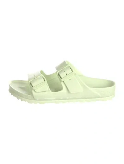 Pre-owned Birkenstock Rubber Slides In Green