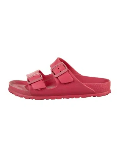Pre-owned Birkenstock Rubber Slides In Red