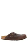 Birkenstock Boston Bs Narrow Leather Clog In Animal Print
