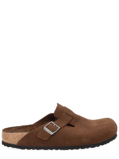 Birkenstock Classic Comfortable Leather Flats For All In Brown