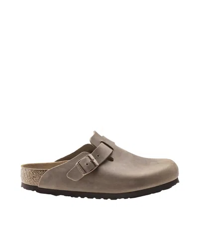 Birkenstock Sabot Boston Oiled Leather Tabacco Brown