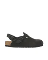 Birkenstock Classic Black Tokio Clogs With Adjustable Strap In Black