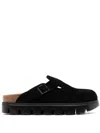 Birkenstock Boston Chunky Clogs In Nero