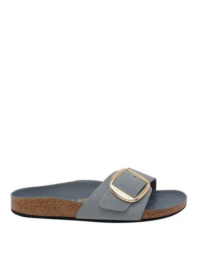 Birkenstock Salt Gray Madrid Big Buckle Sandals