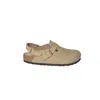 Birkenstock Sand Nubuck Leather Tokio Mules In Multi