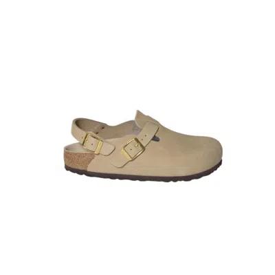 Birkenstock Sand Nubuck Leather Tokio Mules In Multi
