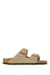 Birkenstock Arizona Slides Narrow Fit In Neutral