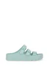 Birkenstock X Papillio Florida Rubber Slides In Green
