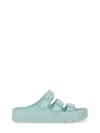 Birkenstock X Papillio Florida Rubber Slides In Green