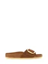 Birkenstock Madrid Big Buckle 1006525 Sandals Unisex Cognac Slide Gal1709