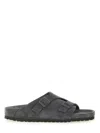 Birkenstock Zurich Suede Slides In Grey