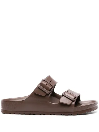 Birkenstock Arizona Essentials Slide Sandal In Brown