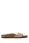 Birkenstock Madrid Suede Slides In Copper