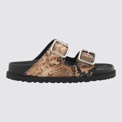 Birkenstock Sandali Natural Snake (1030003) In Brown