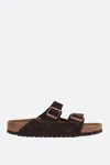 Birkenstock Mens Habana Waxy Leather Arizona Double-strap Suede Sandals Eur 41.5 / 7.5 Uk
