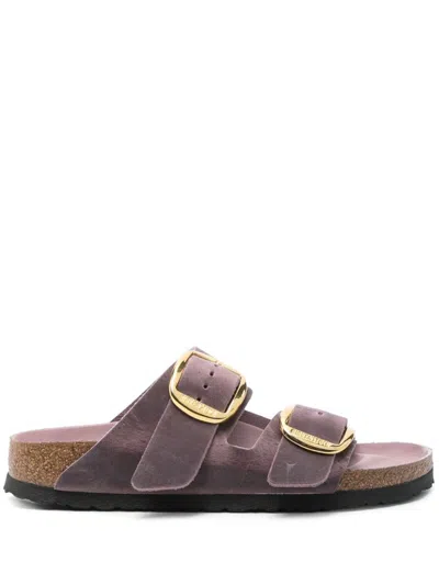 BIRKENSTOCK BIRKENSTOCK 'ARIZONA' SLIPPERS IN LILAC SUEDE