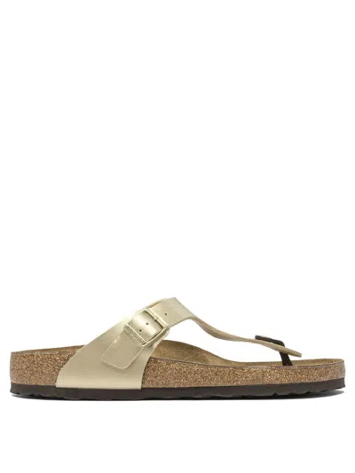 Birkenstock Sandals In Gold