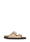 Birkenstock Arizona Db Shine New Beige Sock Slipper. S In Neutral
