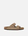 Birkenstock Arizona Soft Footbed Slide Sandal In Brown
