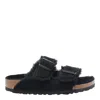 Birkenstock Arizona Teddy Split Suede Sandals In Black