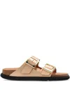 Birkenstock Arizona Droplet Buckle Shiny Leather Sandals