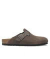 Birkenstock Boston Slippers In Gray